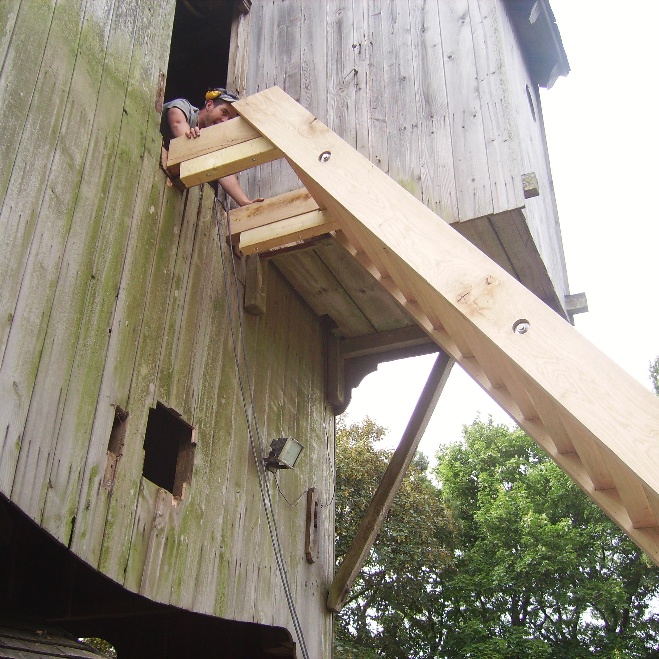 Ouvrages Spéciaux Rénovation Charpente bois Moulin de Cassel - Charpentier des Flandres